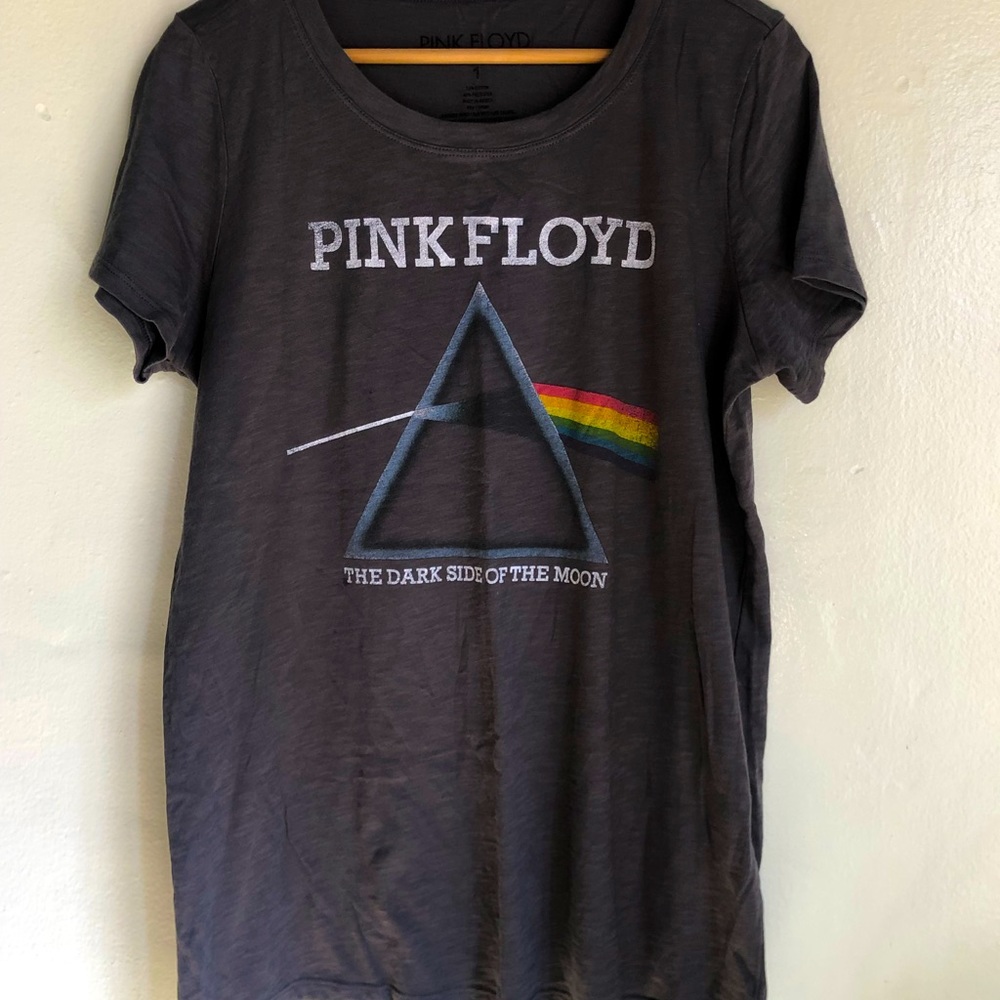 Women’s Grey Pink Floyd T Shirt Loose Fit